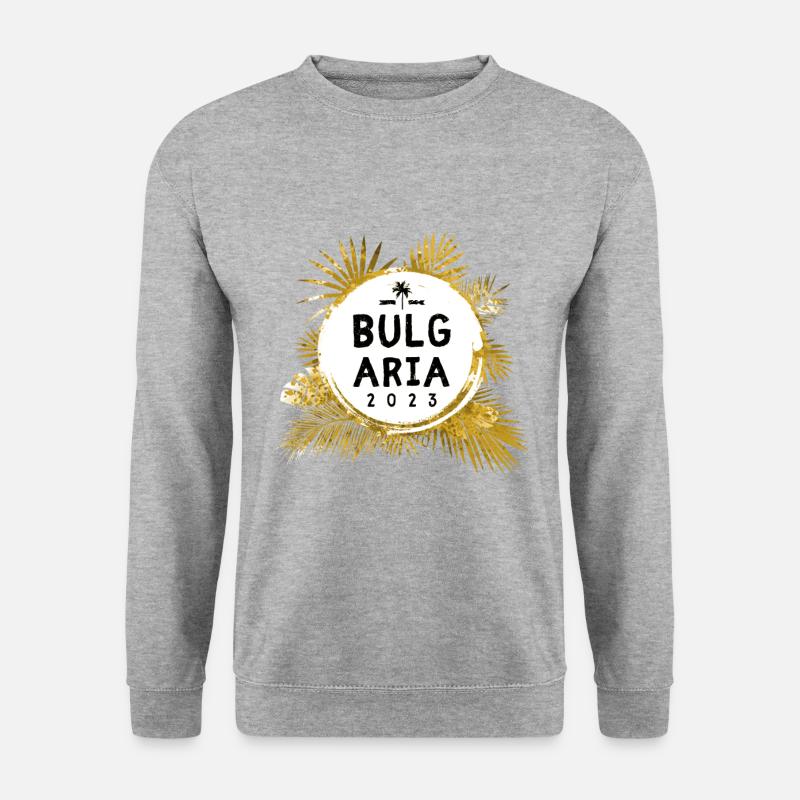 Bulgarien 2023 Bunt - Unisex Pullover - Weißgrau meliert