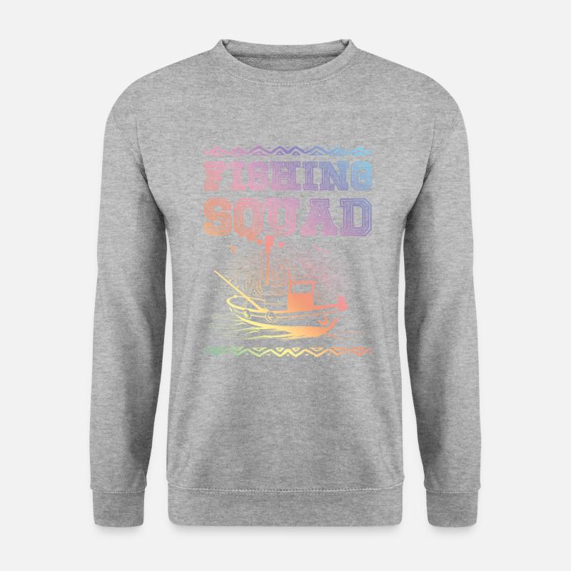 Fishing Squad - Unisex Pullover - Weißgrau meliert