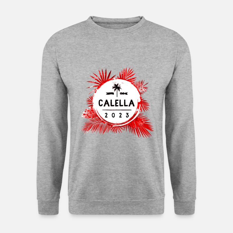 Calella 2023 Bunt - Unisex Pullover - Weißgrau meliert