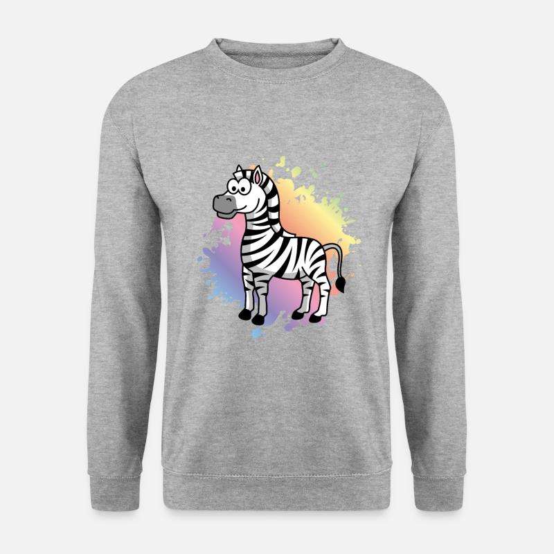 Zebra Comic Animal - Unisex Sweatshirt - salt & pepper