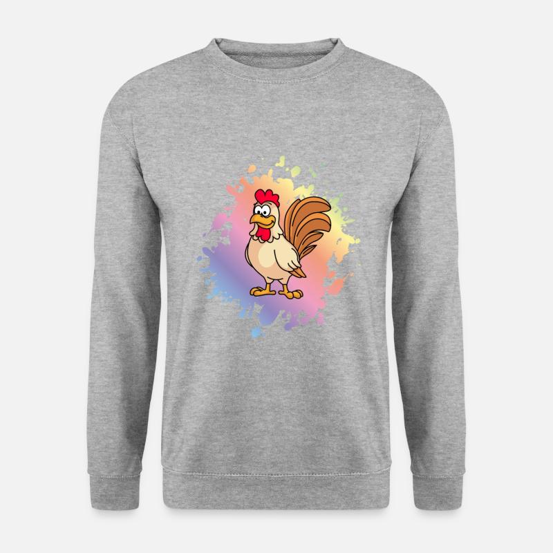 Rooster Comic Animal - Unisex Sweatshirt - salt & pepper