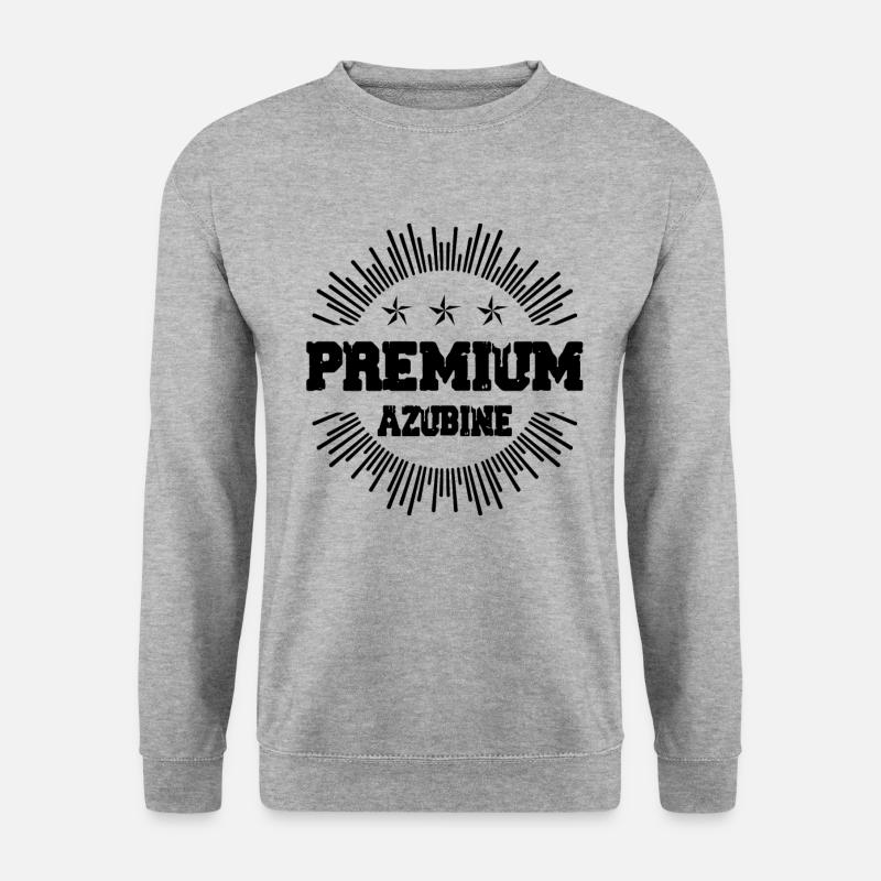 Premium Azubine - Unisex Pullover - Weißgrau meliert
