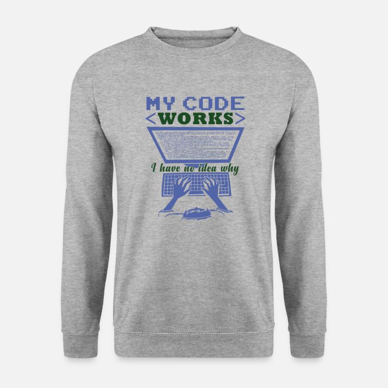 Funny Code Joke Coding - Unisex Sweatshirt - salt & pepper