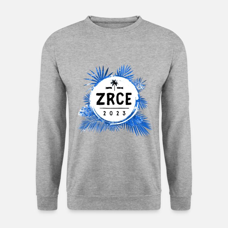 Zrce 2023 Bunt - Unisex Pullover - Weißgrau meliert