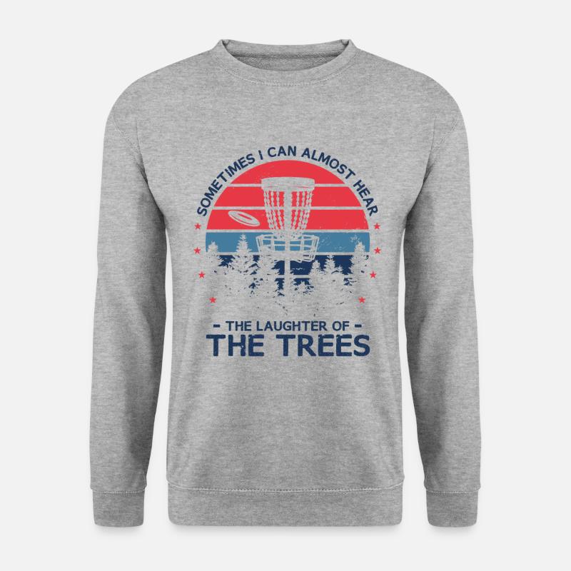 Bäume Disc Golf - Unisex Pullover - Weißgrau meliert