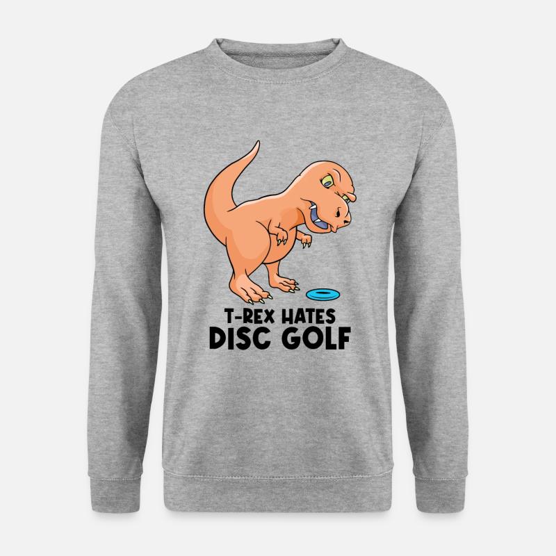 T-Rex Disc Golf - Unisex Sweatshirt - salt & pepper