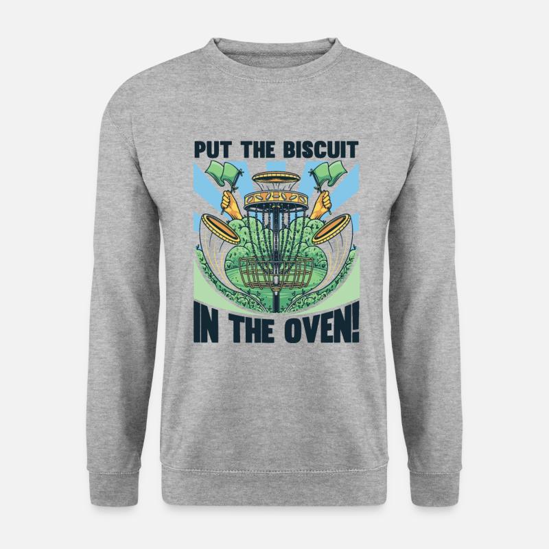 Men Disc Golf Player - Unisex Sweatshirt - salt & pepper