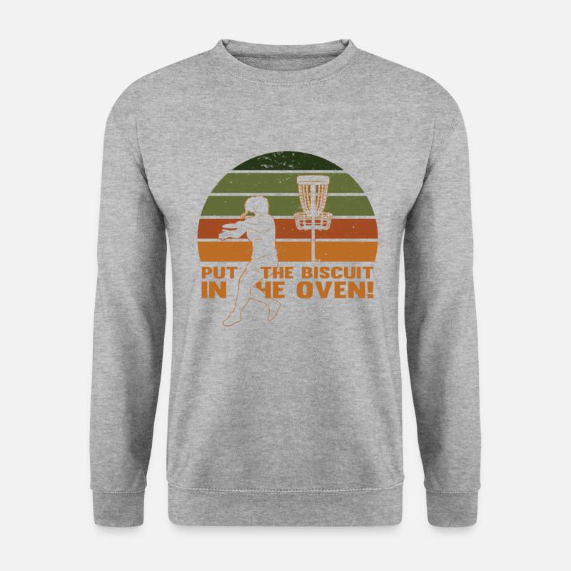 Retro Disc Golf - Unisex Sweatshirt - salt & pepper