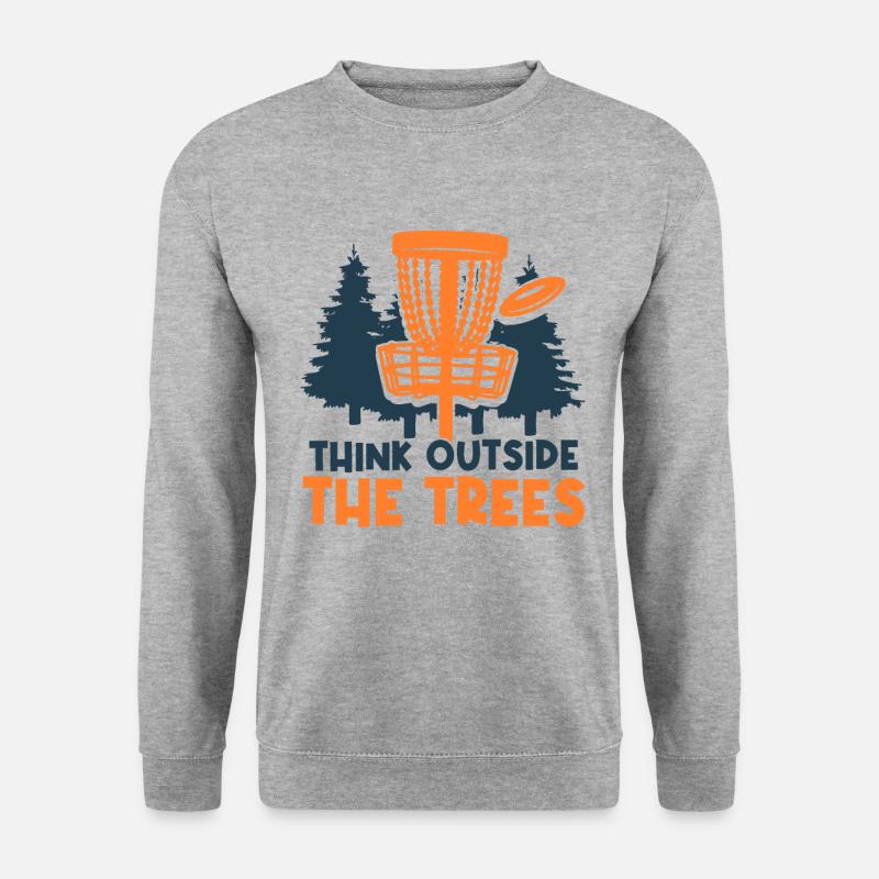 Disc Golf - Unisex Pullover - Weißgrau meliert