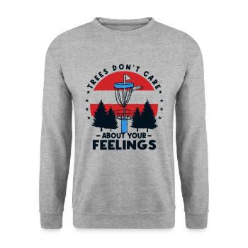 Lecteur Trees Disc Golf - Sweat-shirt Unisexe - gris chiné - Devant - Alina (178cm) & Michal (187cm)