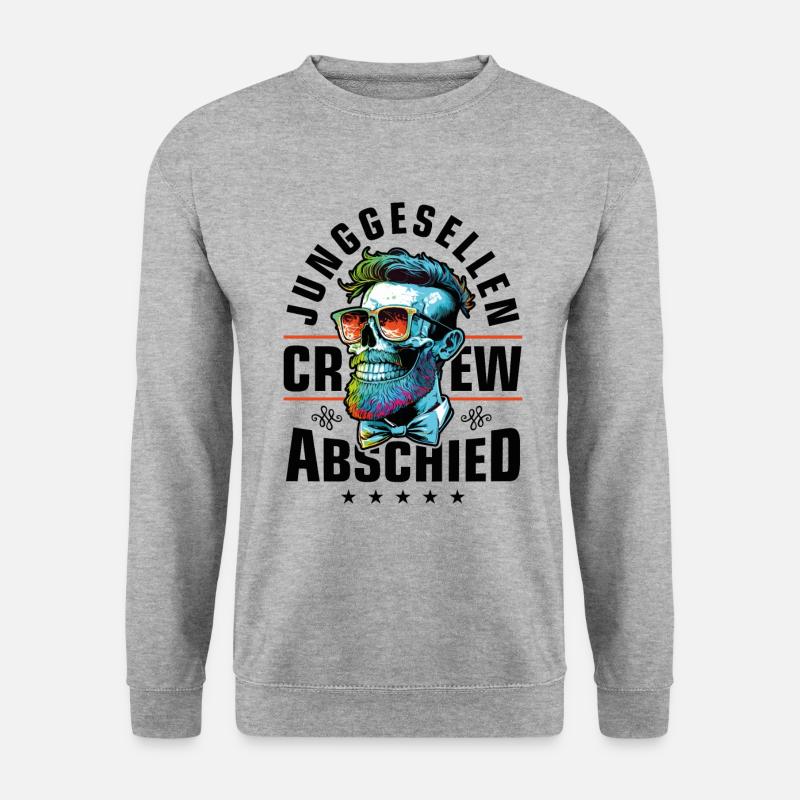jga crew junggesellenabschied party - Unisex Pullover - Weißgrau meliert