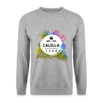 Calella Tour Travel coloré - Sweat-shirt Unisexe - gris chiné - Devant - Alina (178cm) & Michal (187cm)