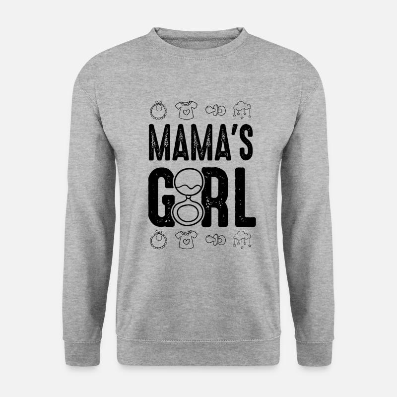 baby mamas mädchen - Unisex Pullover - Weißgrau meliert