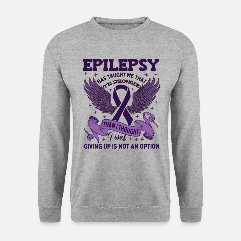 Epilepsie-Krieger - Unisex Pullover - Weißgrau meliert