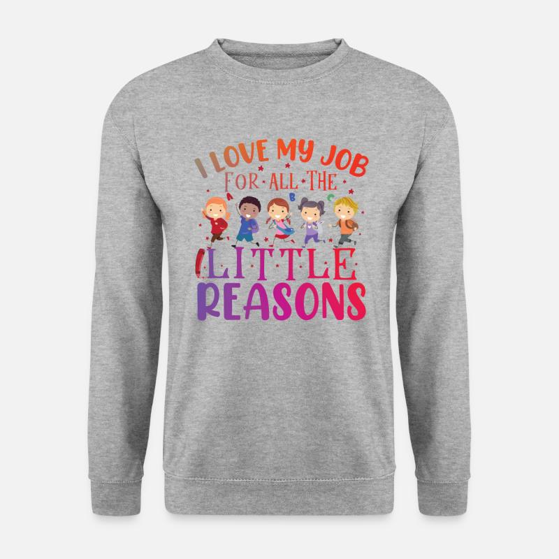 Niedliche Kindergärtner-Geschenke - Unisex Pullover - Weißgrau meliert