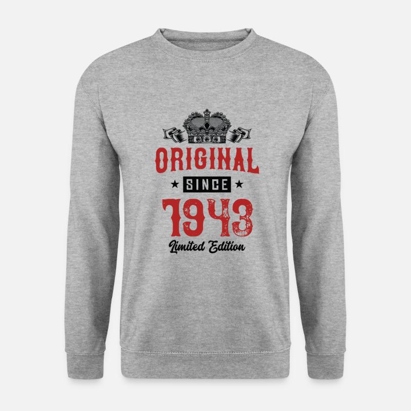 1943 limited edition - Unisex Pullover - Weißgrau meliert