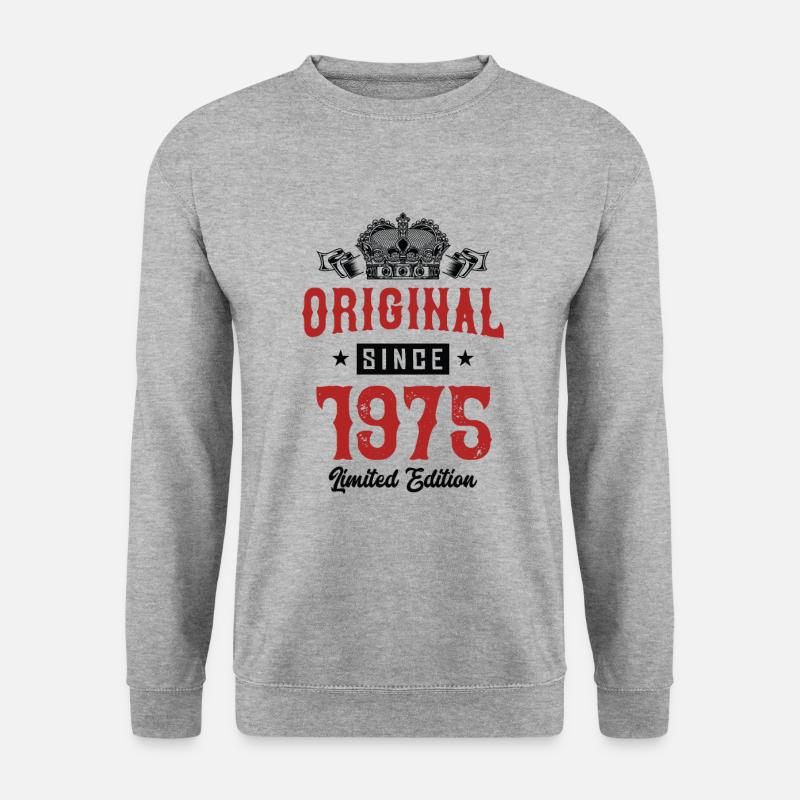 1975 limited edition - Unisex Pullover - Weißgrau meliert