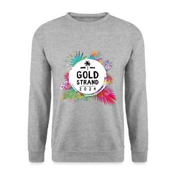 Sables d’Or 2024 Coloré - Sweat-shirt Unisexe - gris chiné - Devant - Alina (178cm) & Michal (187cm)