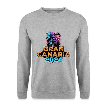 Gran Canaria 2024 Tour - Unisex Sweatshirt - salt & pepper - Front - Alina (178cm) & Michal (187cm)