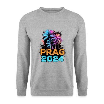 Prague 2024 Tour - Unisex Sweatshirt - salt & pepper - Front - Alina (178cm) & Michal (187cm)