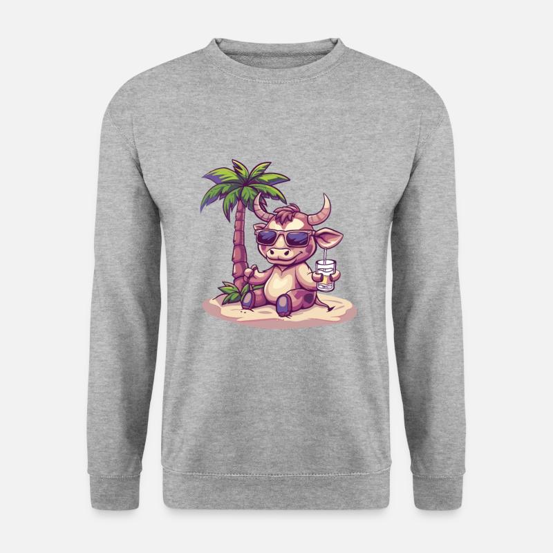 Taurus Summer Beach Vacation - Unisex Sweatshirt - salt & pepper