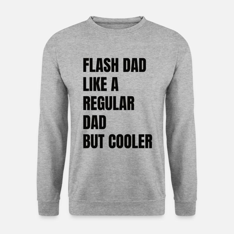 Bouldering Flash Papa Boulderer - Unisex Sweatshirt - salt & pepper