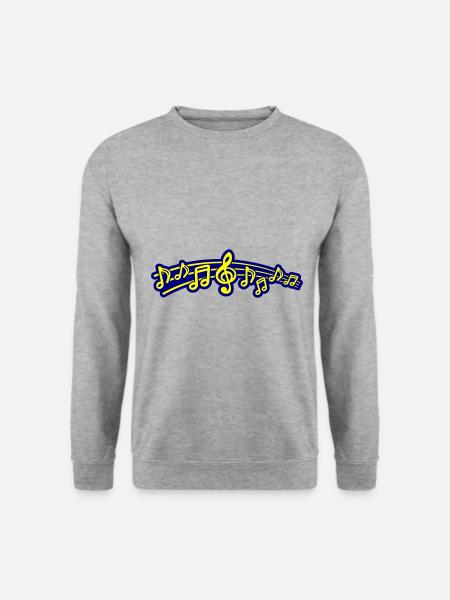 Musical Notes Symbol Music - Unisex Sweatshirt - salt & pepper