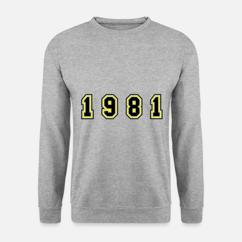 1981 Year Number - Unisex Sweatshirt - salt & pepper