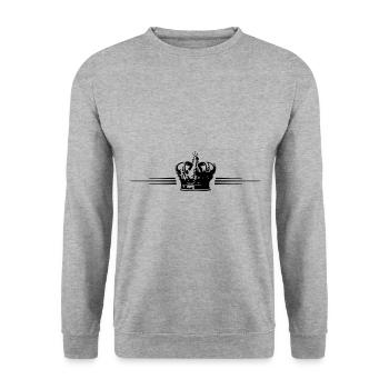 Krone Line - Unisex Sweatshirt - salt & pepper - Front - Alina (178cm) & Michal (187cm)