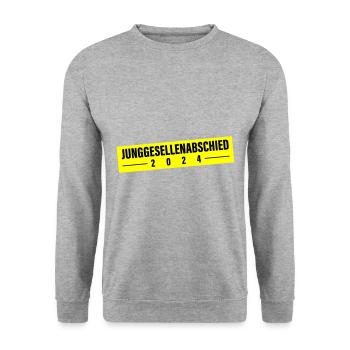 Enterrement de vie de garçon 2024 - Sweat-shirt Unisexe - gris chiné - Devant - Alina (178cm) & Michal (187cm)