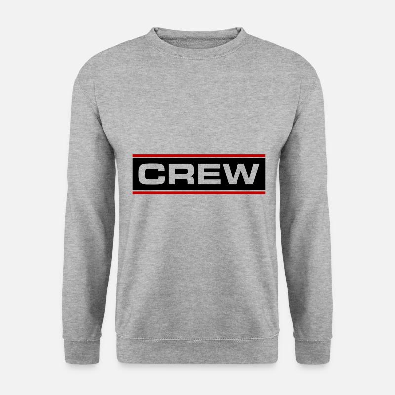 Crew Linie - Unisex Pullover - Weißgrau meliert
