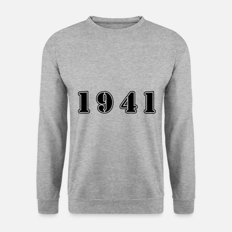 1941 year birthday - Unisex Sweatshirt - salt & pepper