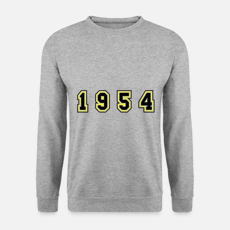 1954 Year Number - Unisex Sweatshirt - salt & pepper