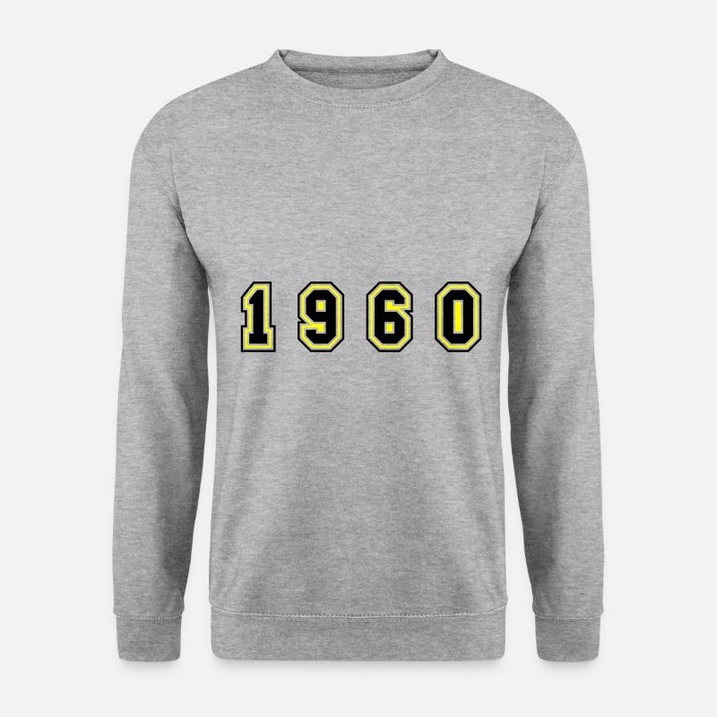 1960 Year Number - Unisex Sweatshirt - salt & pepper