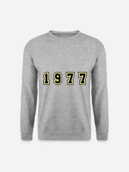 1977 Year Number - Unisex Sweatshirt - salt & pepper