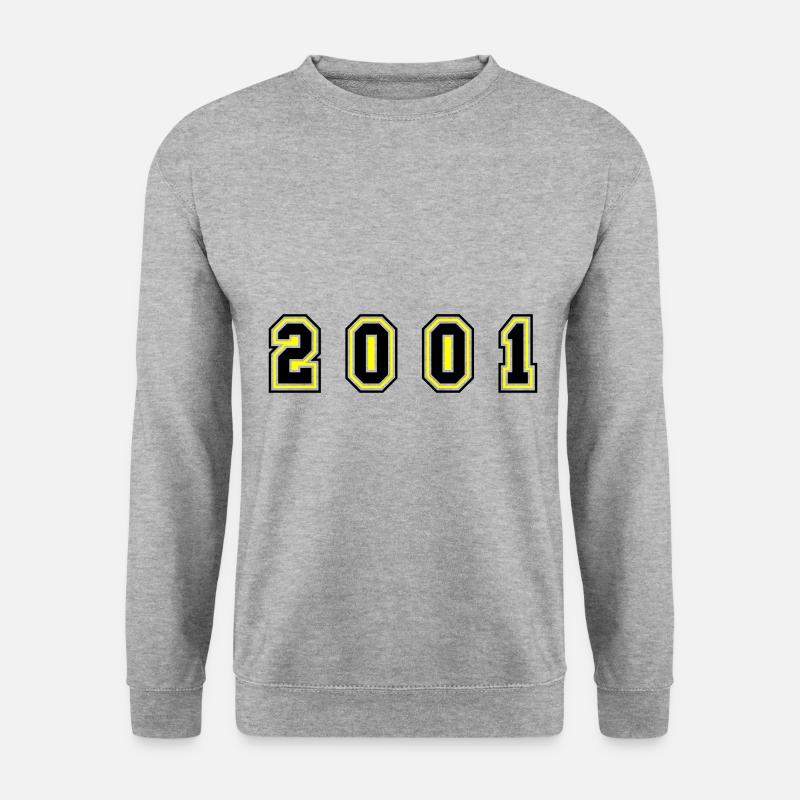 2001 Year Number - Unisex Sweatshirt - salt & pepper
