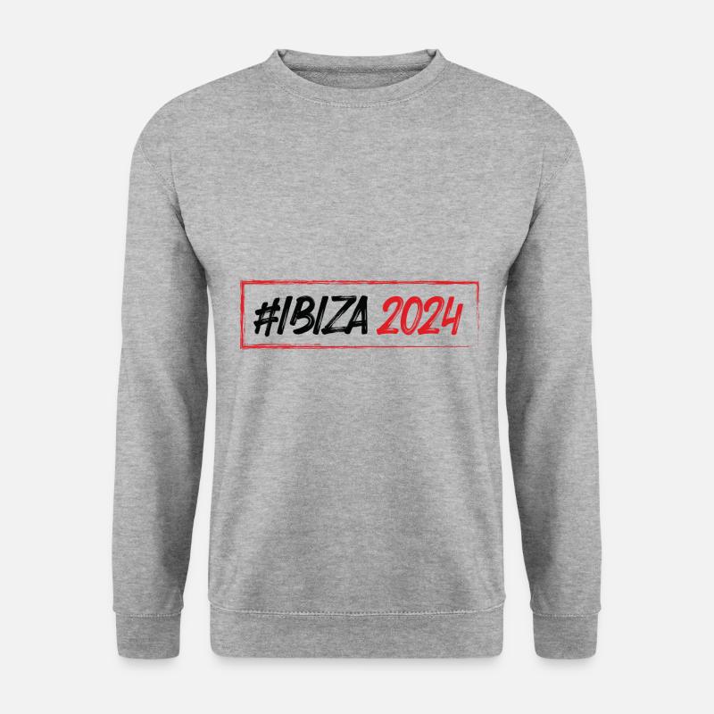Ibiza 2024 - Unisex Pullover - Weißgrau meliert