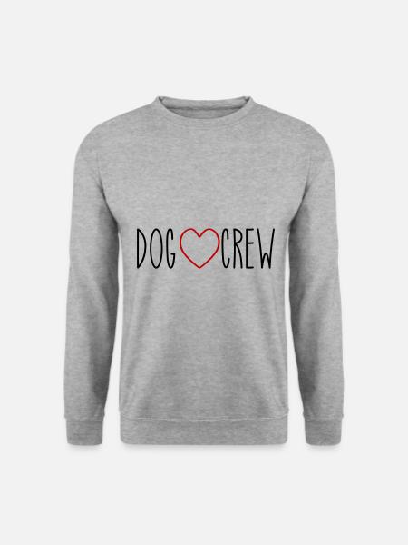 Dog Crew Heart - Unisex Sweatshirt - salt & pepper