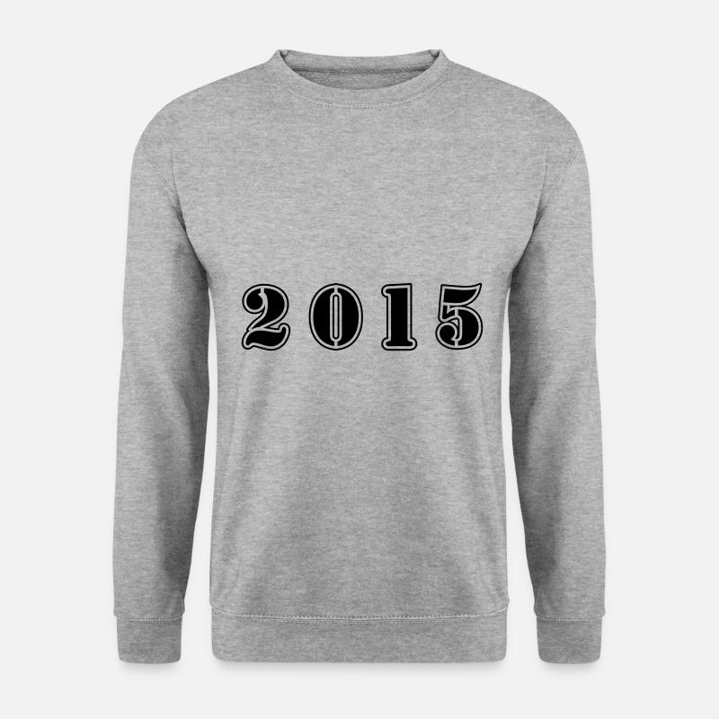 2015 year birthday - Unisex Sweatshirt - salt & pepper