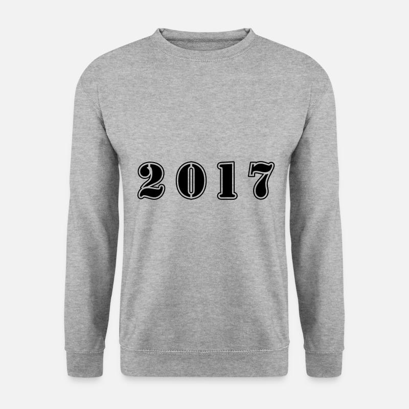 2017 year birthday - Unisex Sweatshirt - salt & pepper