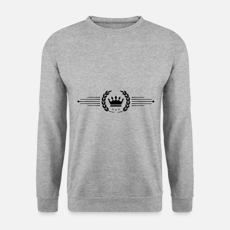Crown wreath - Unisex Sweatshirt - salt & pepper