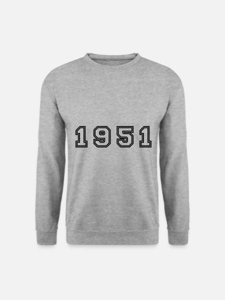 1951 Year Number - Unisex Sweatshirt - salt & pepper