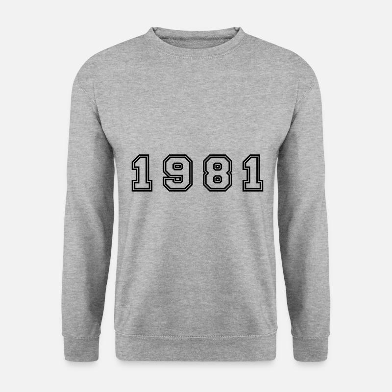1981 Year Number - Unisex Sweatshirt - salt & pepper