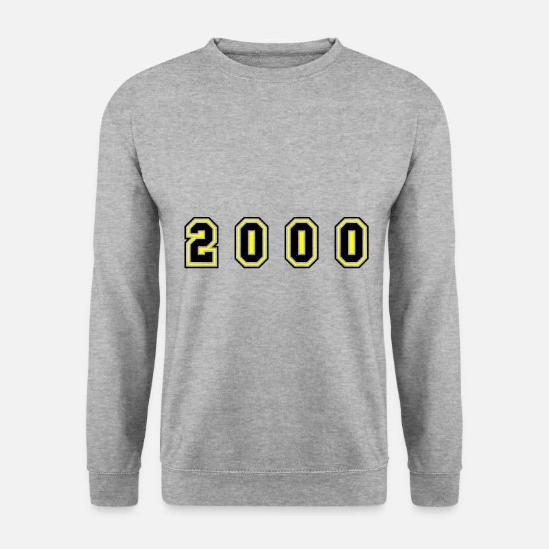 2000 year number - Unisex Sweatshirt - salt & pepper