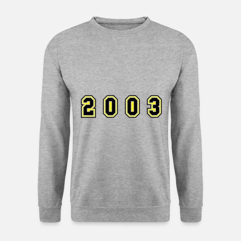 Numéro de l’année 2003 - Sweat-shirt Unisexe - gris chiné