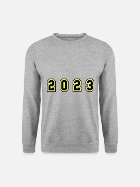 2023 year number - Unisex Sweatshirt - salt & pepper