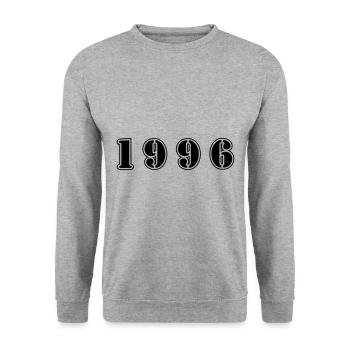 1996 year birthday - Unisex Sweatshirt - salt & pepper - Front - Alina (178cm) & Michal (187cm)