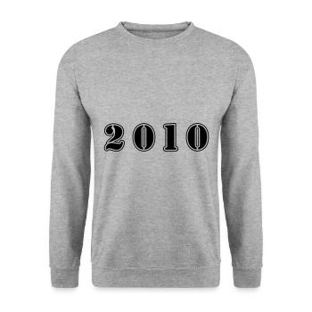 Anniversaire 2010 - Sweat-shirt Unisexe - gris chiné - Devant - Alina (178cm) & Michal (187cm)