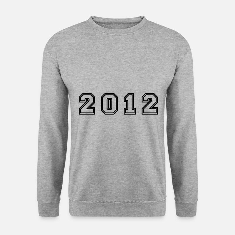 2012 Year Number - Unisex Sweatshirt - salt & pepper