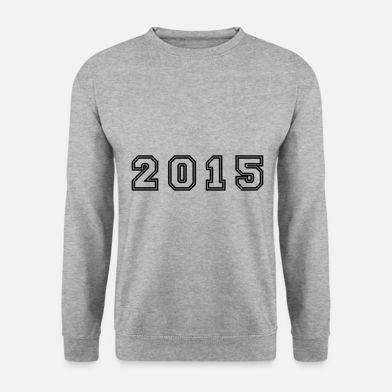 2015 Year Number - Unisex Sweatshirt - salt & pepper